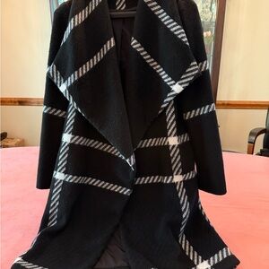 Black Tape_ Black Coat with White Stripes